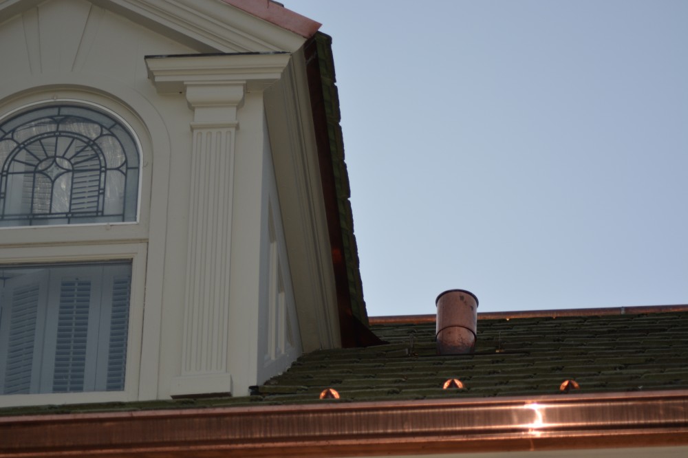 Photo By Stinson Services, Inc.. Copper Gutter Project