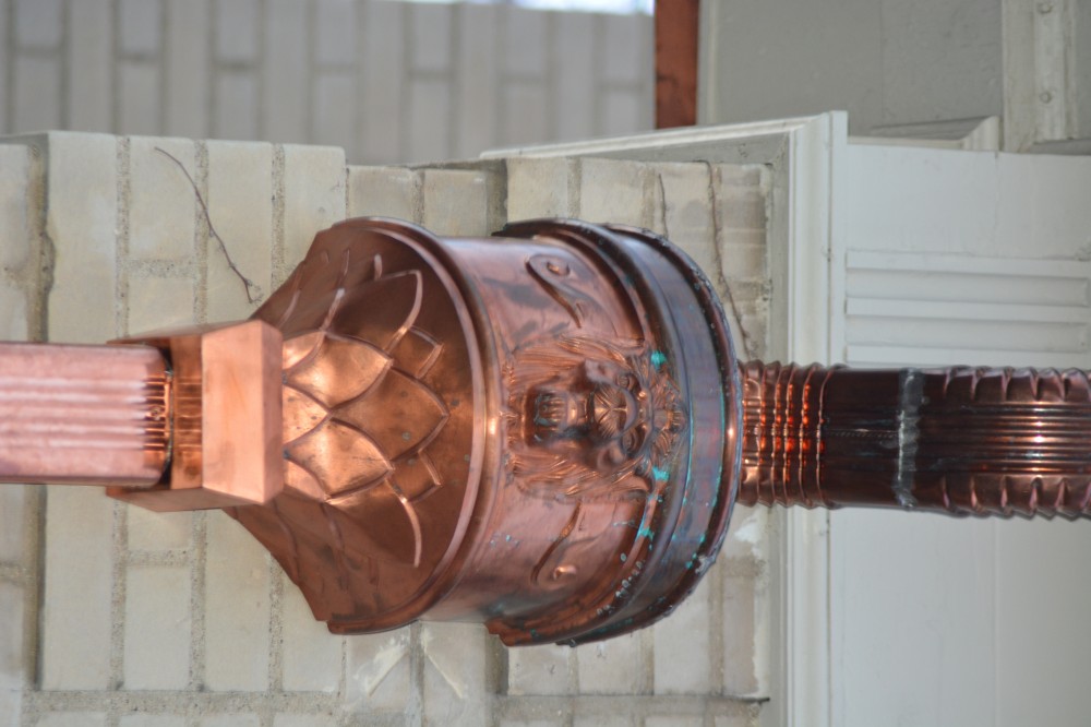 Photo By Stinson Services, Inc.. Copper Gutter Project