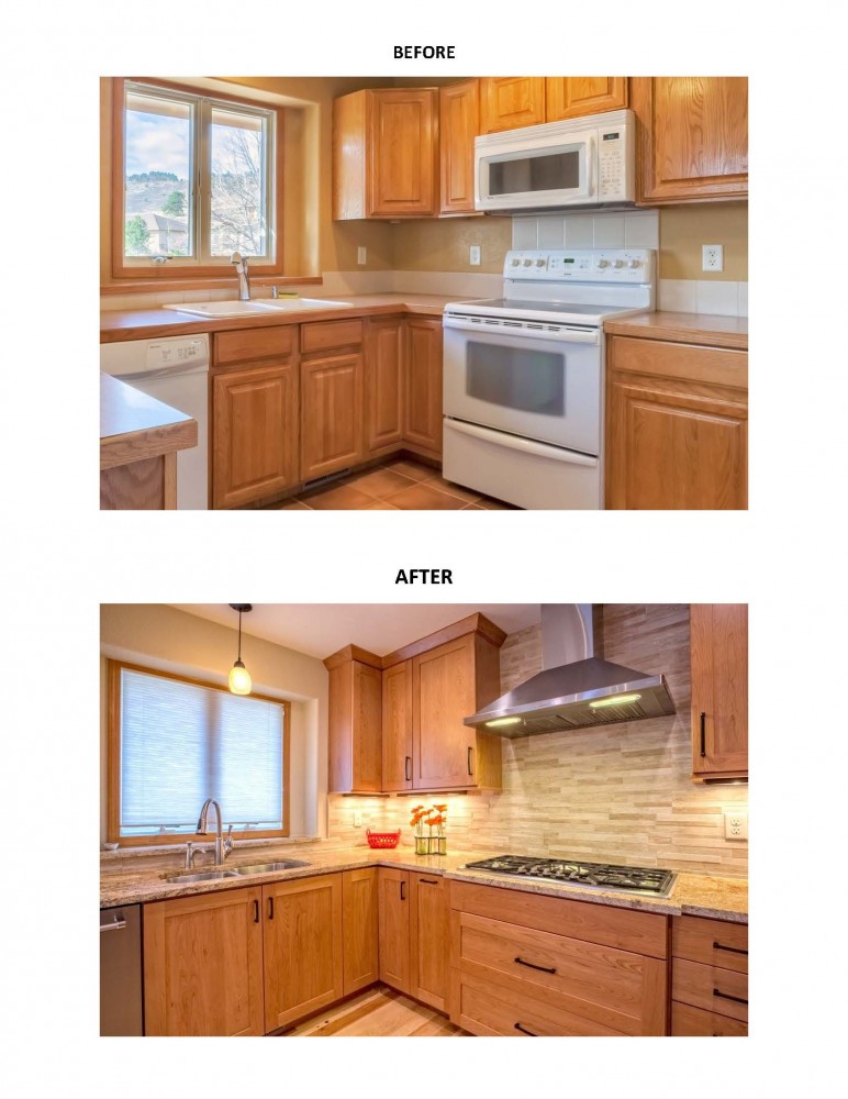 Photo By Quality Renovations & Home Services, LLC. Kitchen & Living Room Remodel