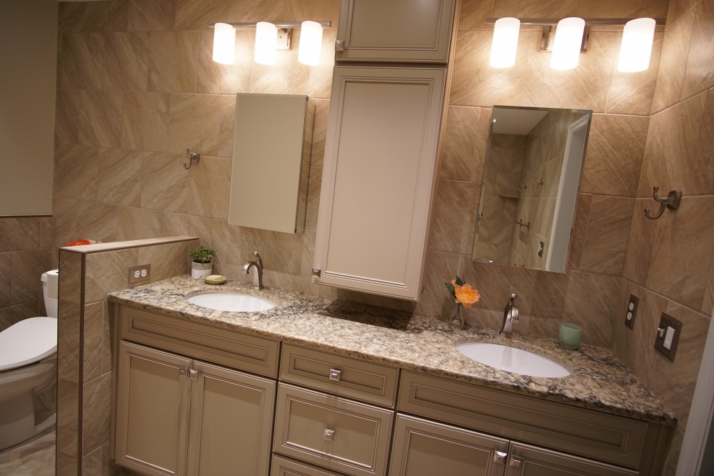 Photo By JOMA Construction. Aging In Place Master Bath