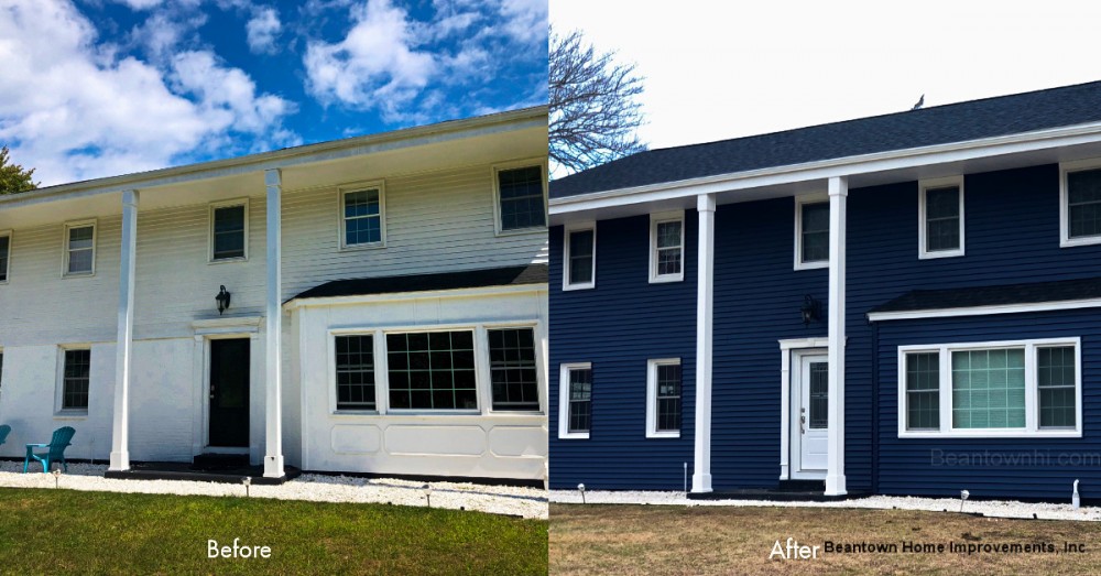 Photo By Beantown Home Improvements. New Roof, Doors, Vinyl Siding & Deck In Marshfield