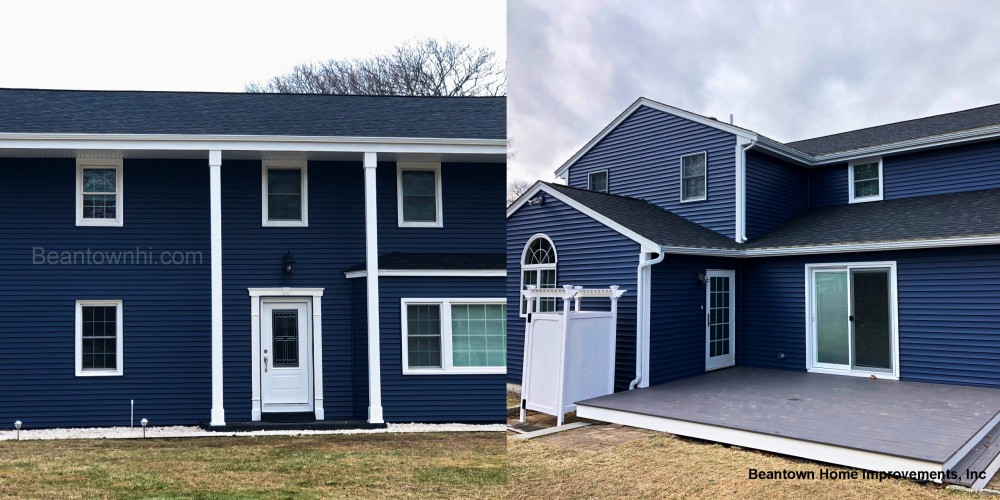 Photo By Beantown Home Improvements. New Roof, Doors, Vinyl Siding & Deck In Marshfield