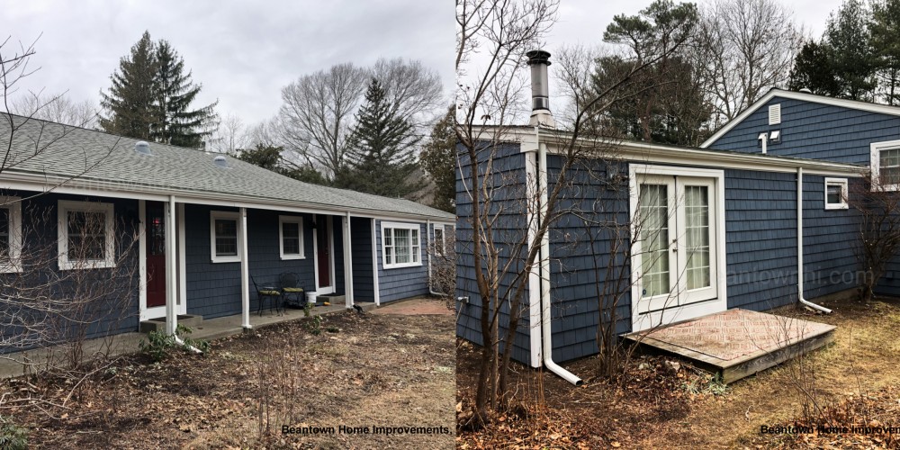 Photo By Beantown Home Improvements. New Vinyl Siding, Picture Window & Gutters In Hanover