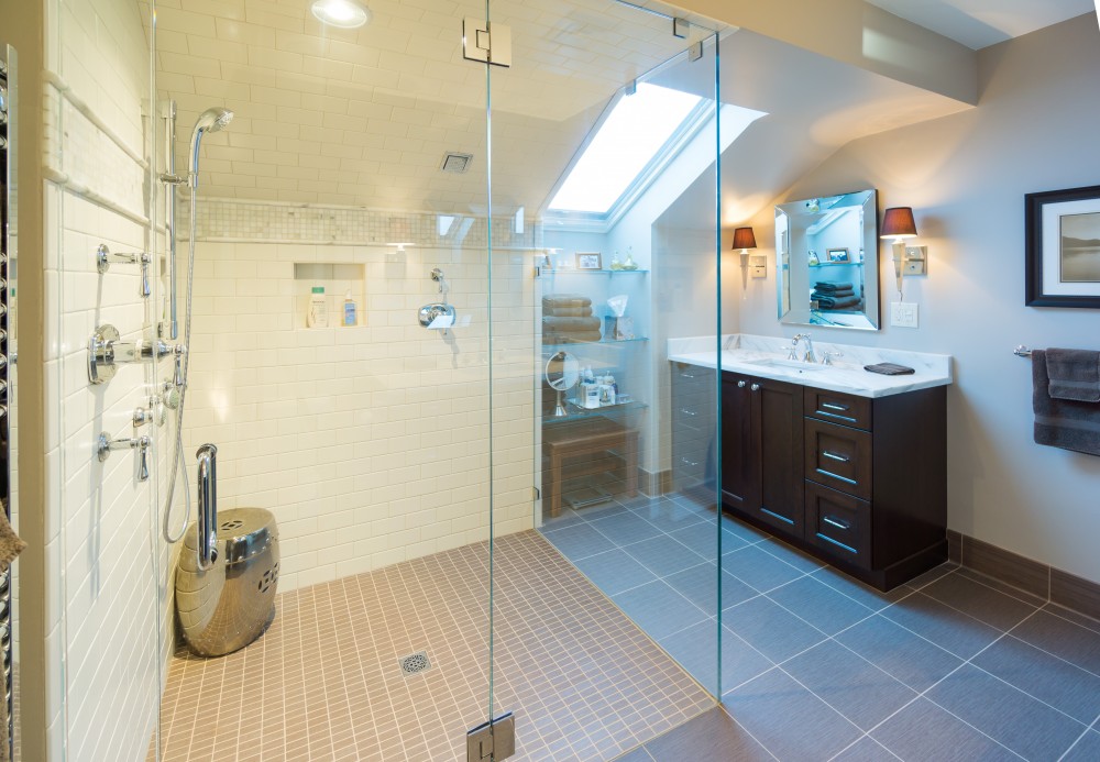 Photo By Modern Yankee Builders. Master Bathroom Remodel