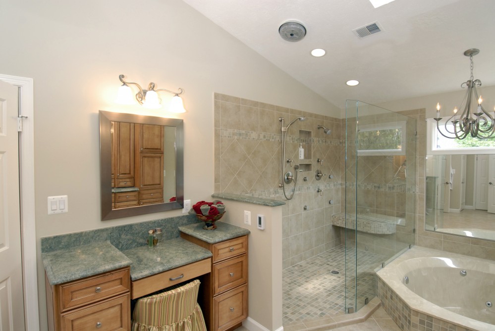 Photo By Kirkpatrick's Construction. Elegant Bathroom