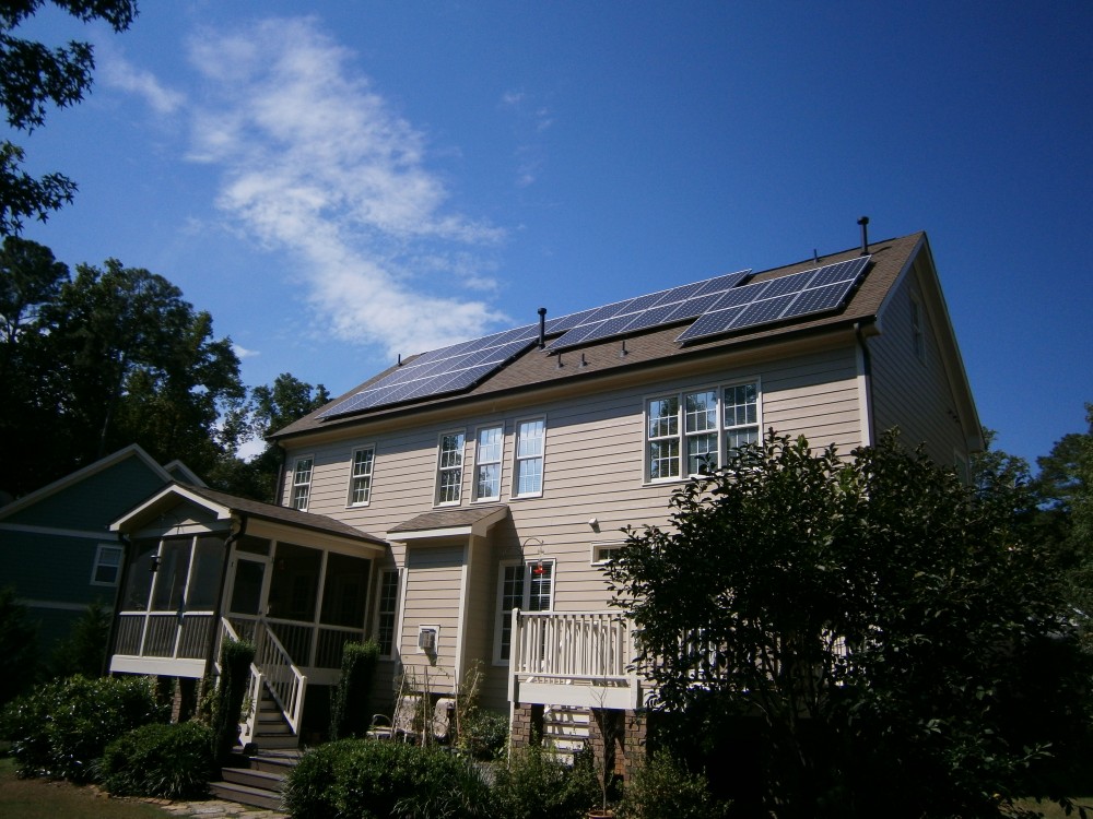 Photo By Baker Renewable Energy. Fuquay-Varina Residence