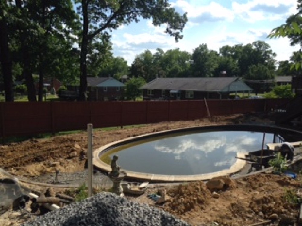 Photo By Vanguard Services Inc.. Pool Installation