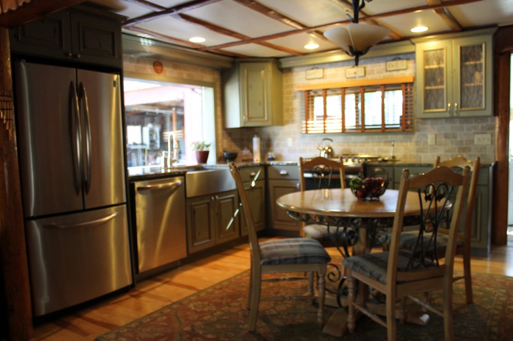 Photo By Blue Mountain Kitchens. Earth Inspired Rustic Kitchen Remodel