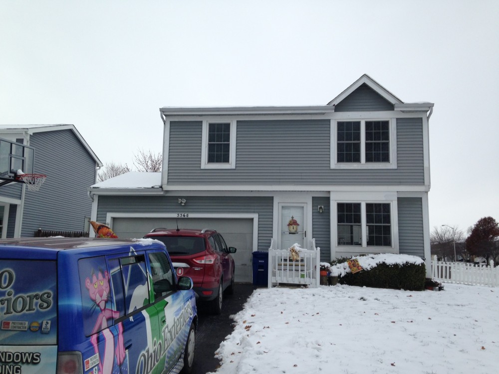 Photo By Ohio Exteriors. Coventry Siding With New Gutters In Hilliard