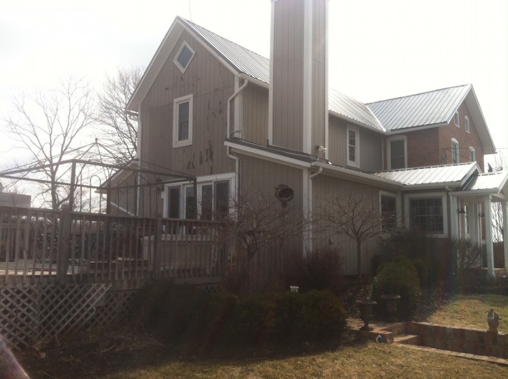 Photo By Ohio Exteriors. Mastic Board & Batten Vinyl Siding In Harbor Gray 