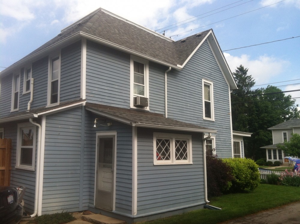 Photo By Ohio Exteriors. Alside Odyssey 4" Dbl Siding In Harbor Blue