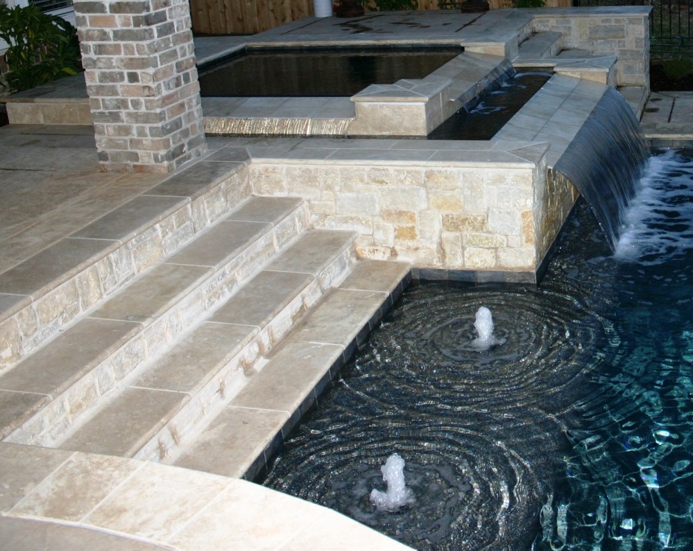 Photo By Gold Medal Pools & Outdoor Living. Water Features