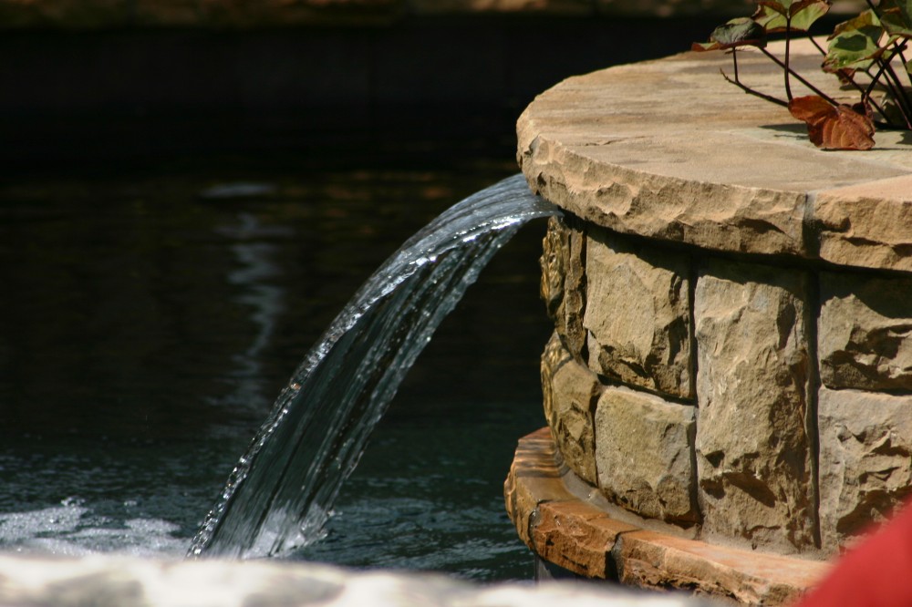 Photo By Gold Medal Pools & Outdoor Living. Water Features