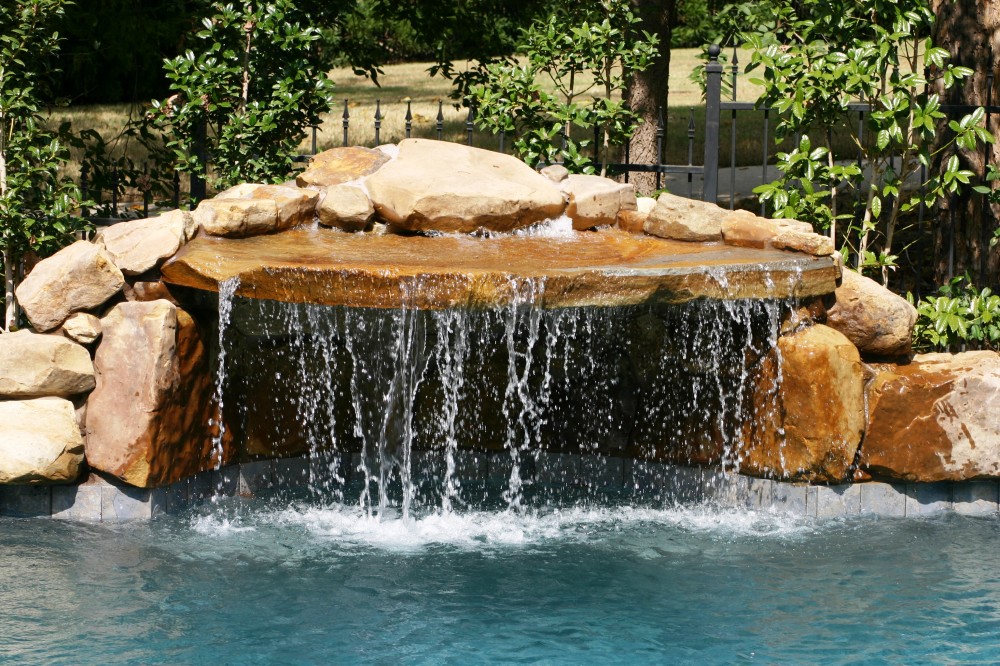 Photo By Gold Medal Pools & Outdoor Living. Water Features