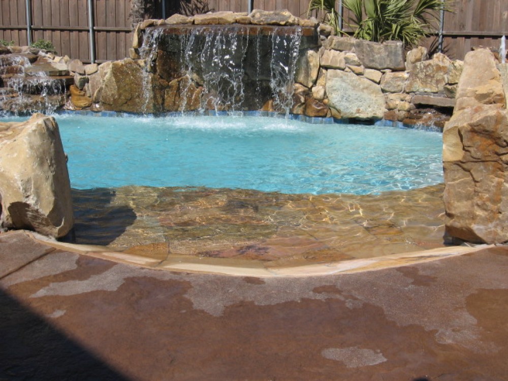 Photo By Gold Medal Pools & Outdoor Living. Water Features