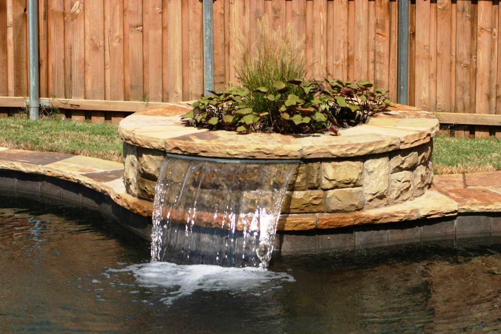 Photo By Gold Medal Pools & Outdoor Living. Water Features