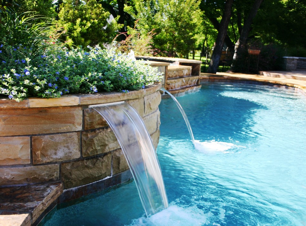 Photo By Gold Medal Pools & Outdoor Living. Water Features