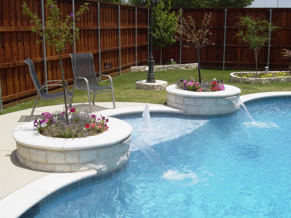 Photo By Gold Medal Pools & Outdoor Living. Water Features