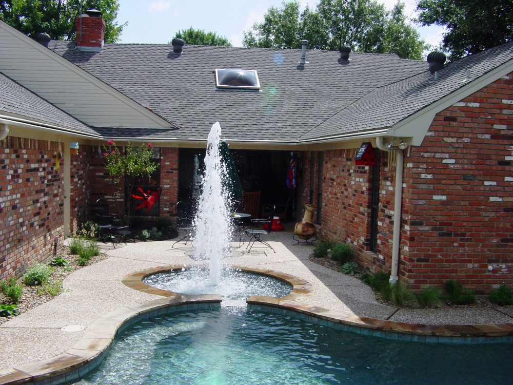 Photo By Gold Medal Pools & Outdoor Living. Water Features