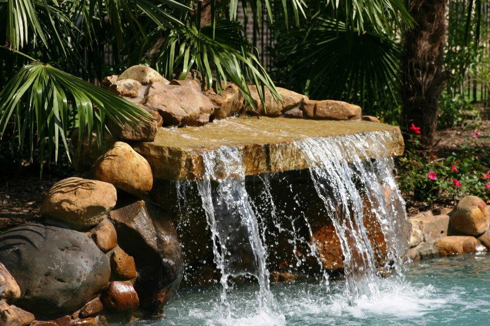 Photo By Gold Medal Pools & Outdoor Living. Water Features