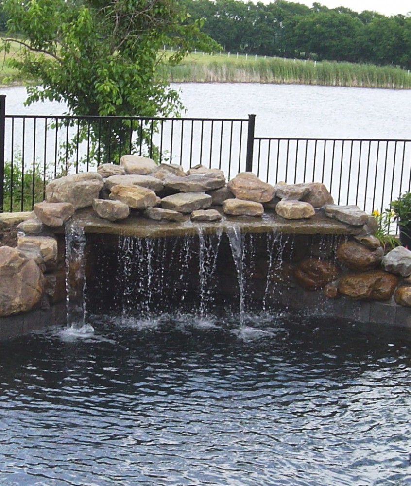 Photo By Gold Medal Pools & Outdoor Living. Water Features