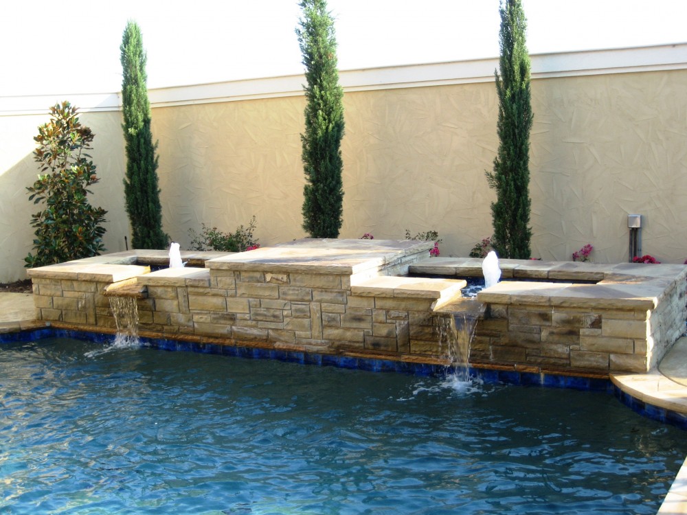 Photo By Gold Medal Pools & Outdoor Living. Water Features