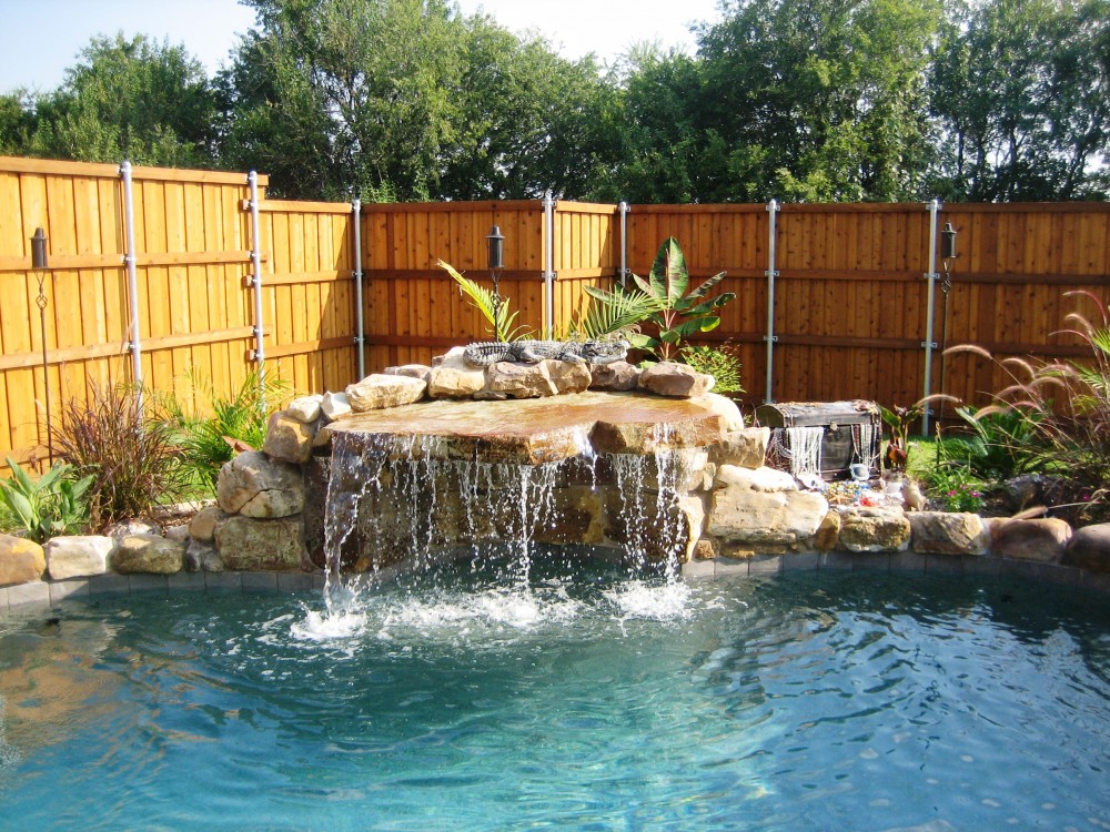 Photo By Gold Medal Pools & Outdoor Living. Water Features