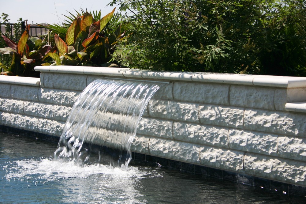 Photo By Gold Medal Pools & Outdoor Living. Water Features