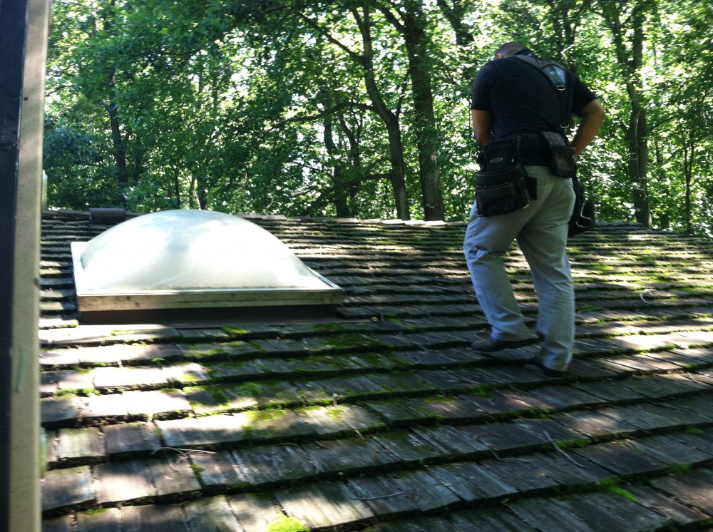 Photo By BRAX Roofing. Skylight Replacement