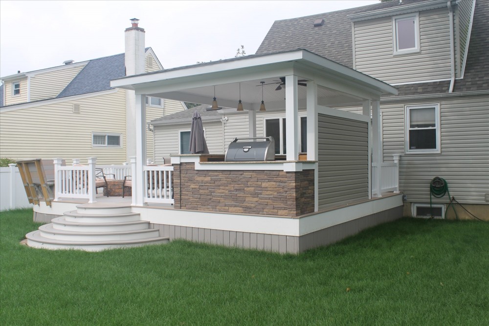 Photo By Double D Contractors, Inc.. Deck Massapequa Park