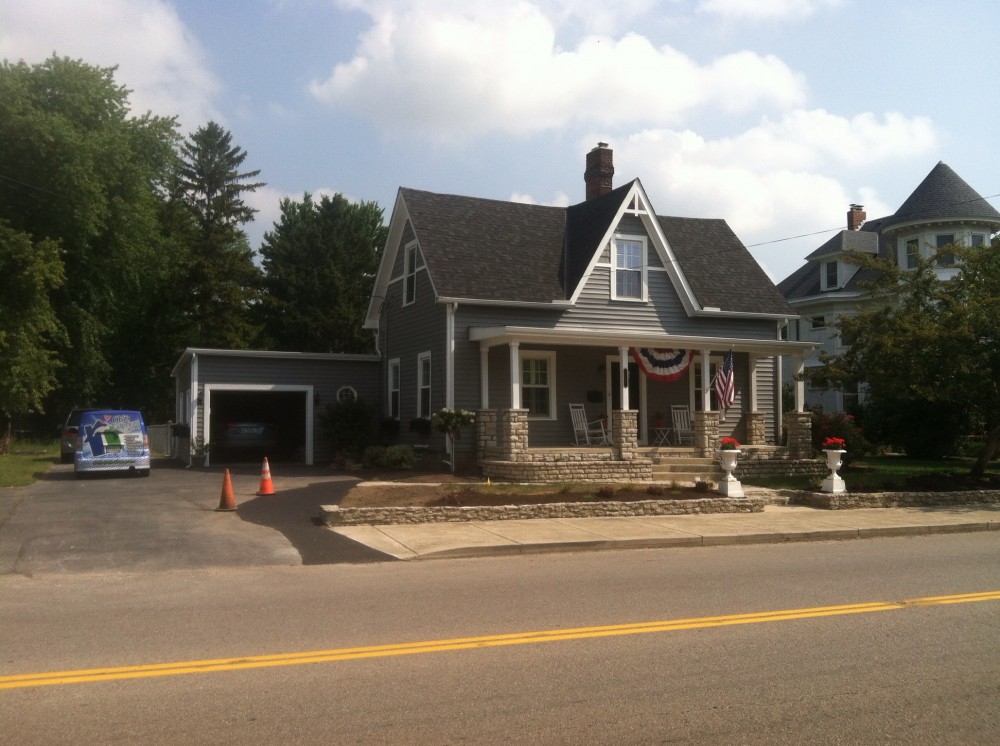 Photo By Ohio Exteriors. Southern Malt Stone And Vinyl Siding