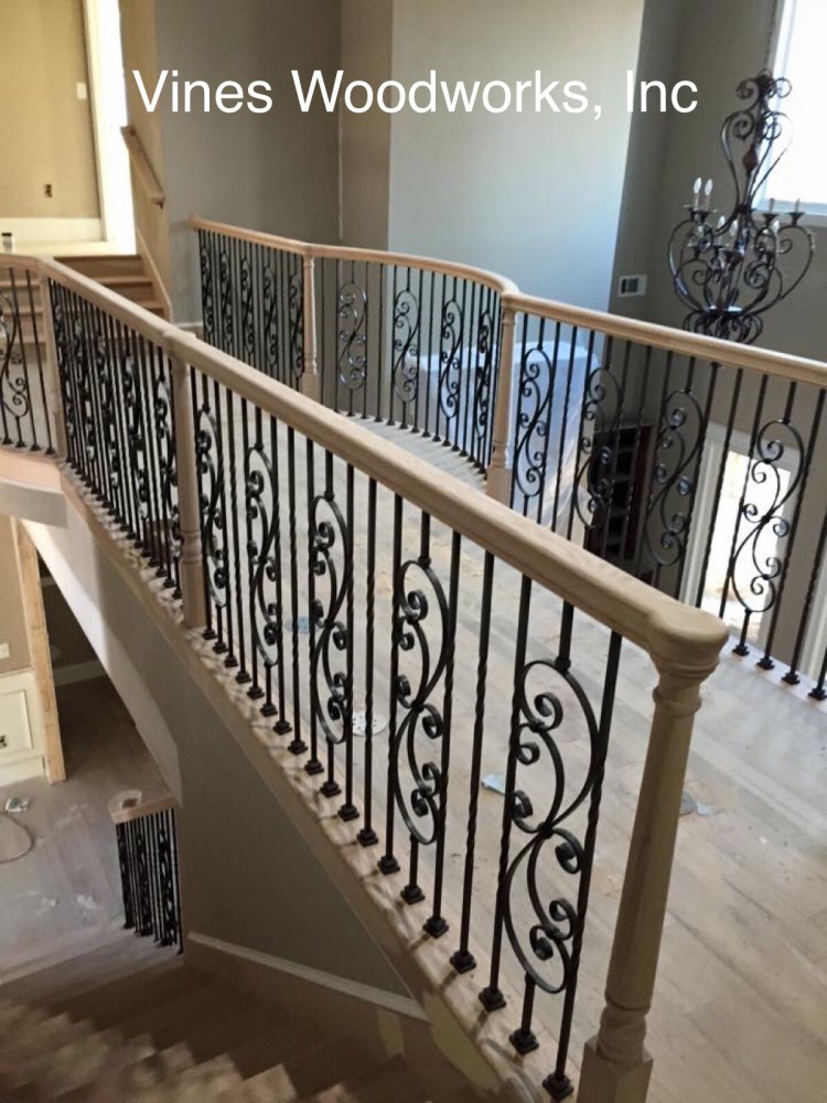 Photo By Vines Woodworks, Inc.. Custom Stairs