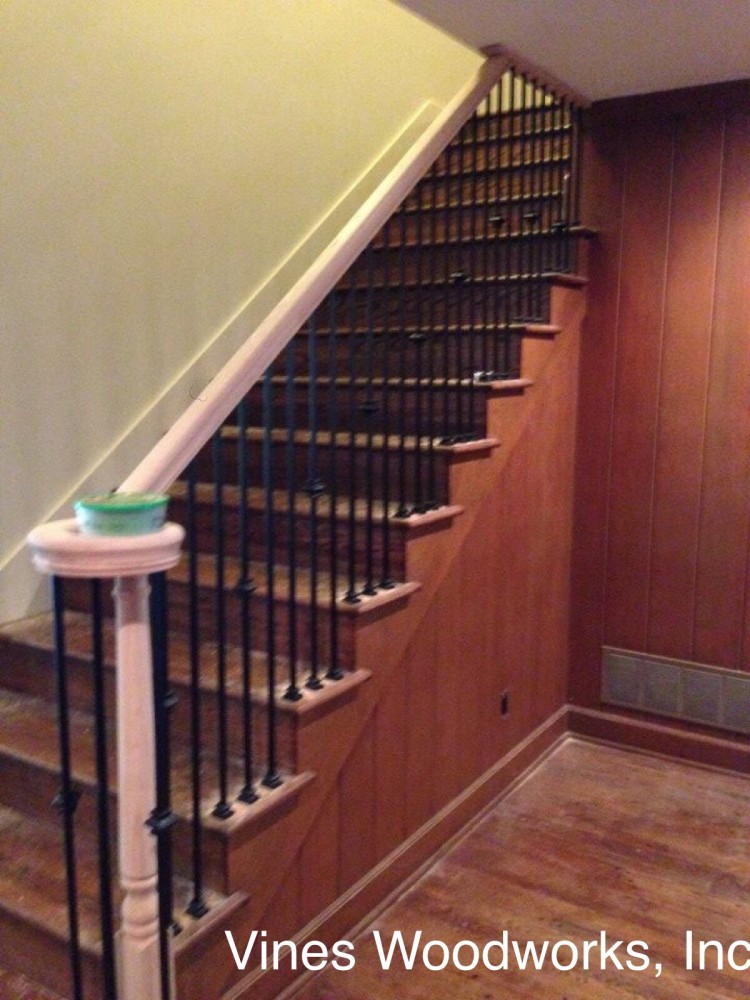 Photo By Vines Woodworks, Inc.. Custom Stairs