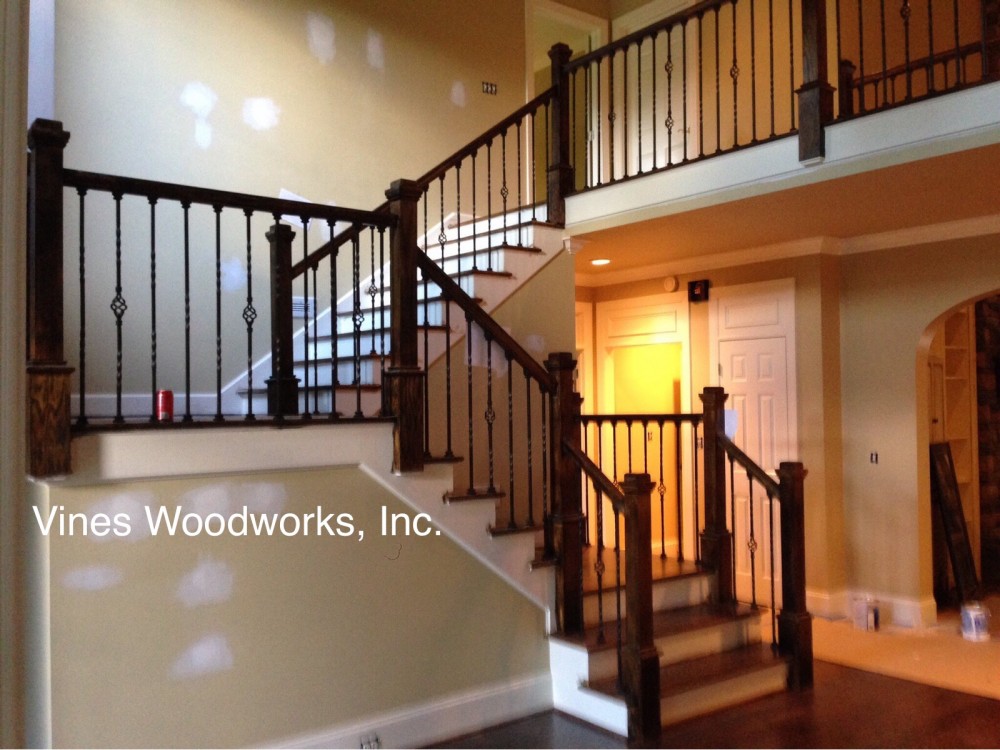 Photo By Vines Woodworks, Inc.. Custom Stairs