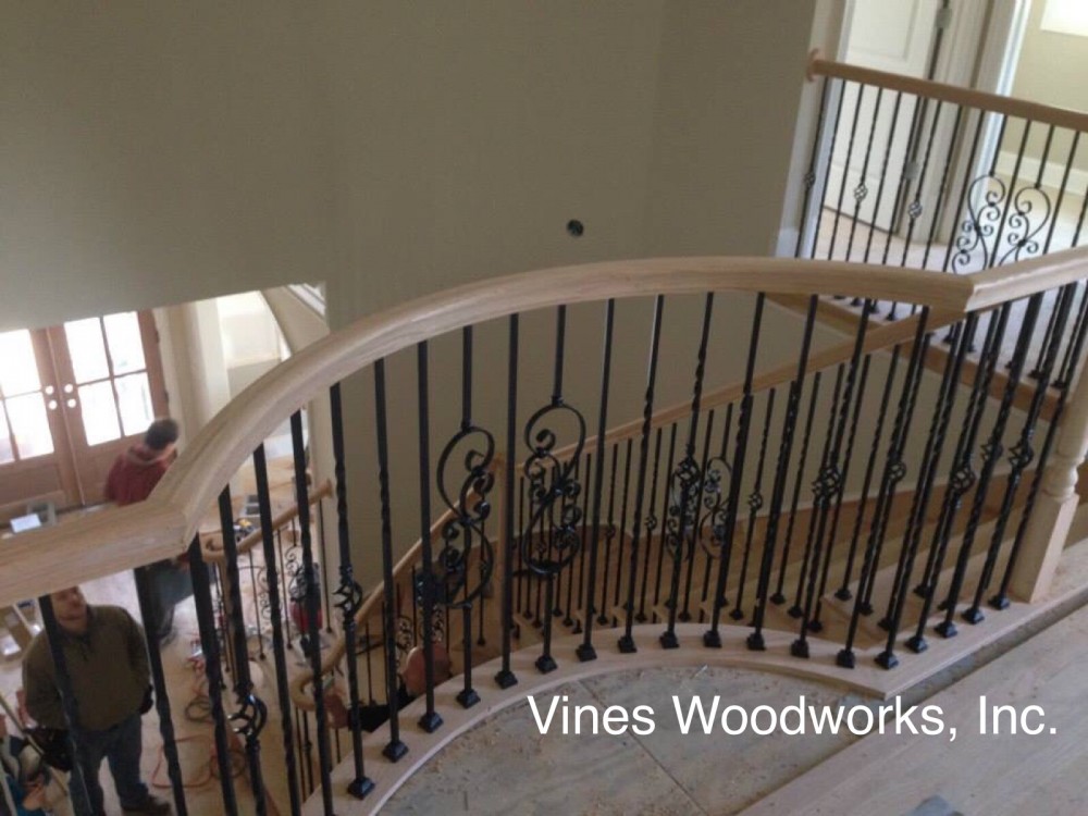 Photo By Vines Woodworks, Inc.. Custom Stairs