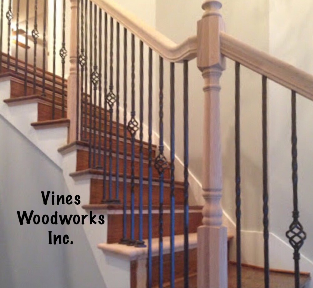 Photo By Vines Woodworks, Inc.. Custom Stairs