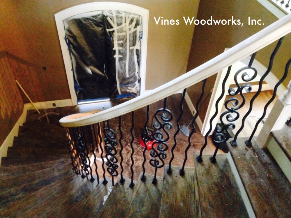 Photo By Vines Woodworks, Inc.. Custom Stairs