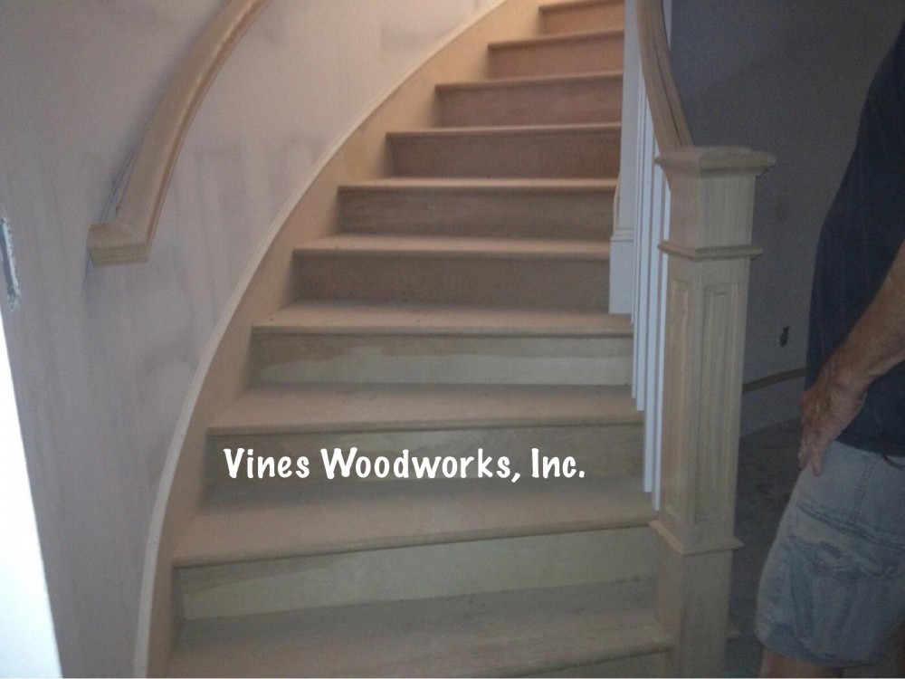 Photo By Vines Woodworks, Inc.. Custom Stairs