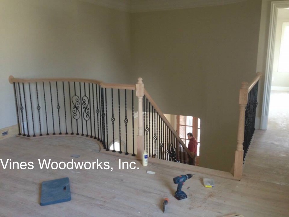 Photo By Vines Woodworks, Inc.. Custom Stairs