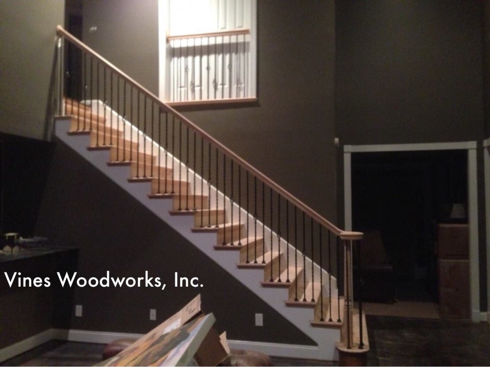 Photo By Vines Woodworks, Inc.. Custom Stairs