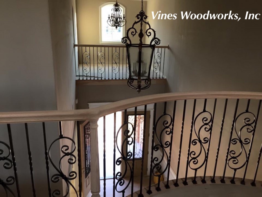 Photo By Vines Woodworks, Inc.. Custom Stairs