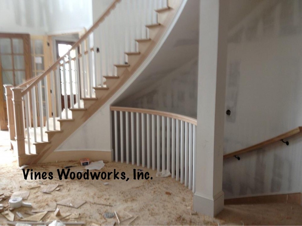 Photo By Vines Woodworks, Inc.. Custom Stairs