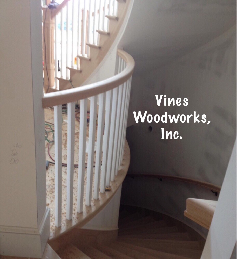 Photo By Vines Woodworks, Inc.. Custom Stairs