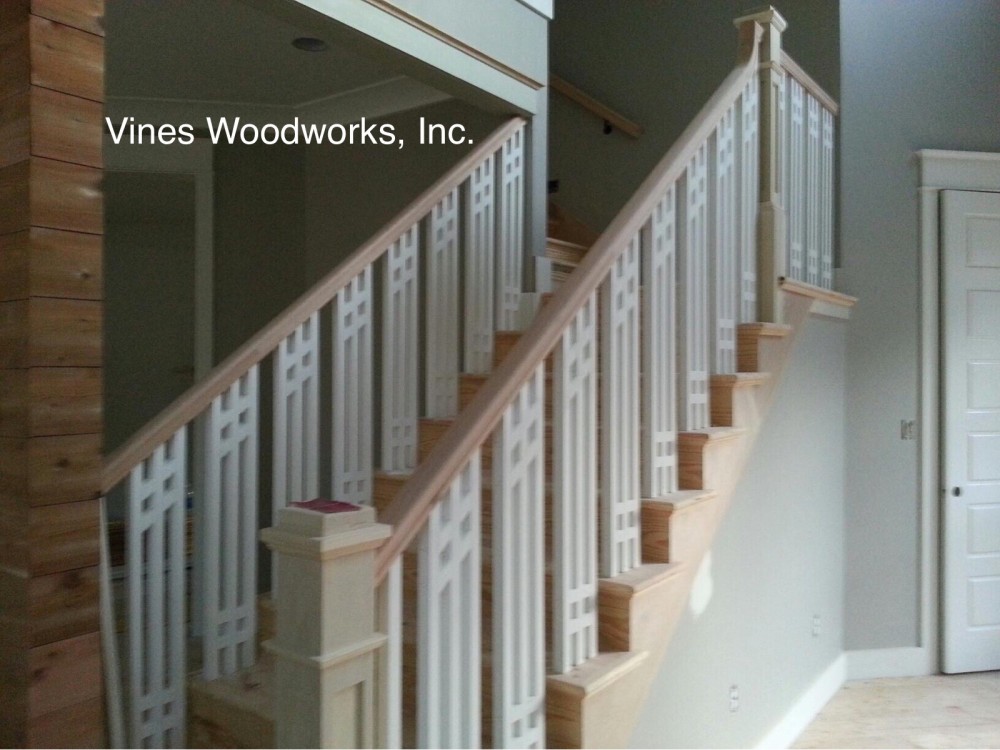 Photo By Vines Woodworks, Inc.. Custom Stairs