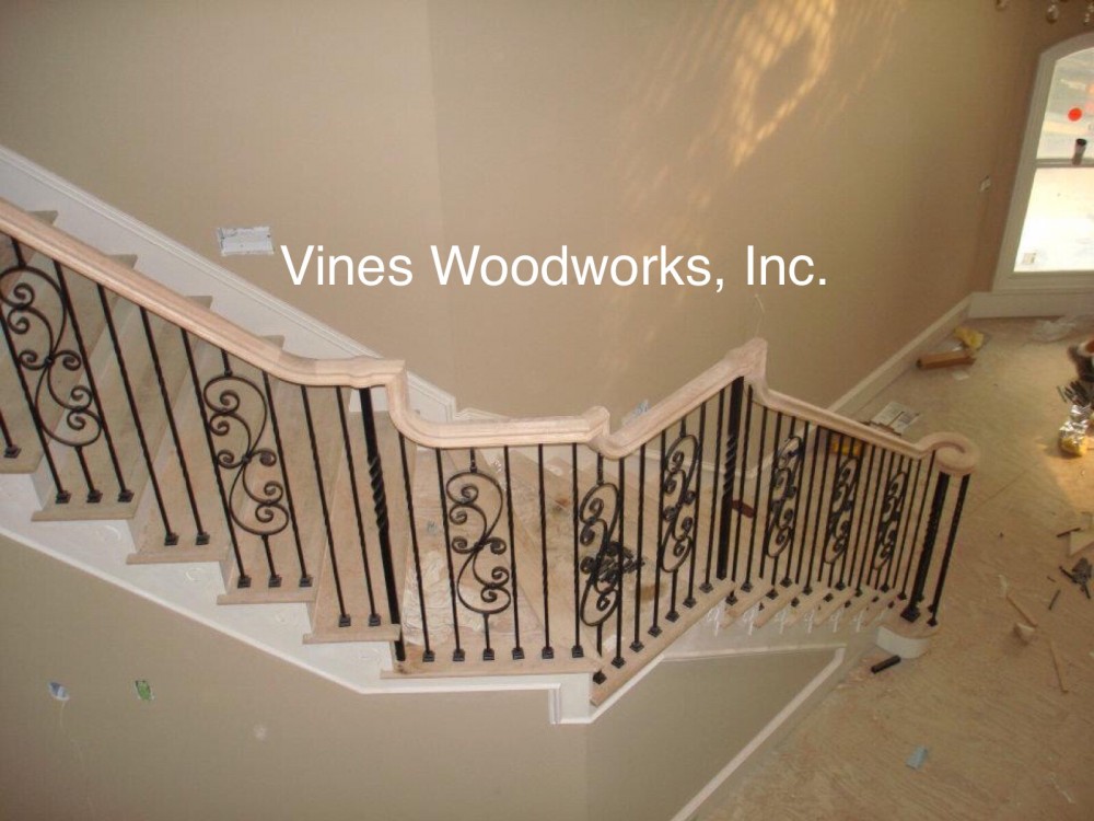 Photo By Vines Woodworks, Inc.. Custom Stairs