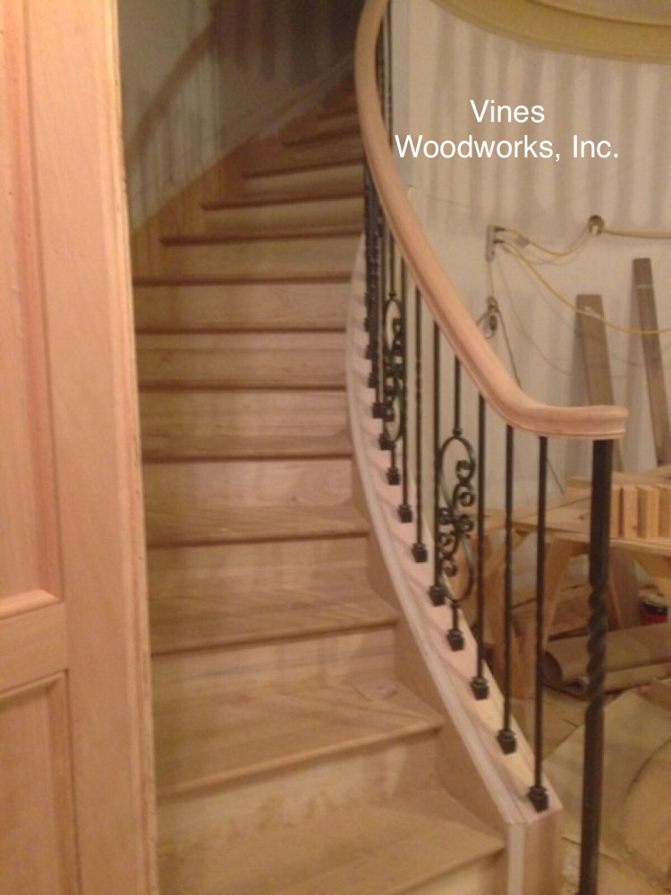 Photo By Vines Woodworks, Inc.. Custom Stairs