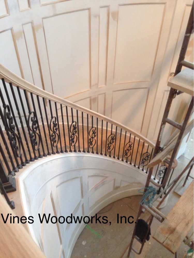 Photo By Vines Woodworks, Inc.. Custom Stairs