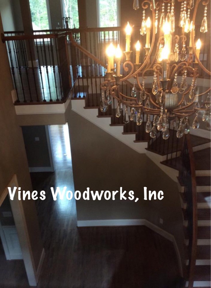 Photo By Vines Woodworks, Inc.. Custom Stairs