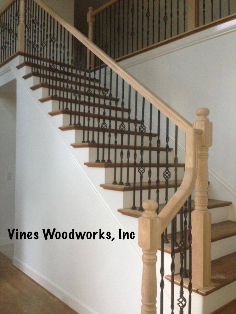 Photo By Vines Woodworks, Inc.. Custom Stairs