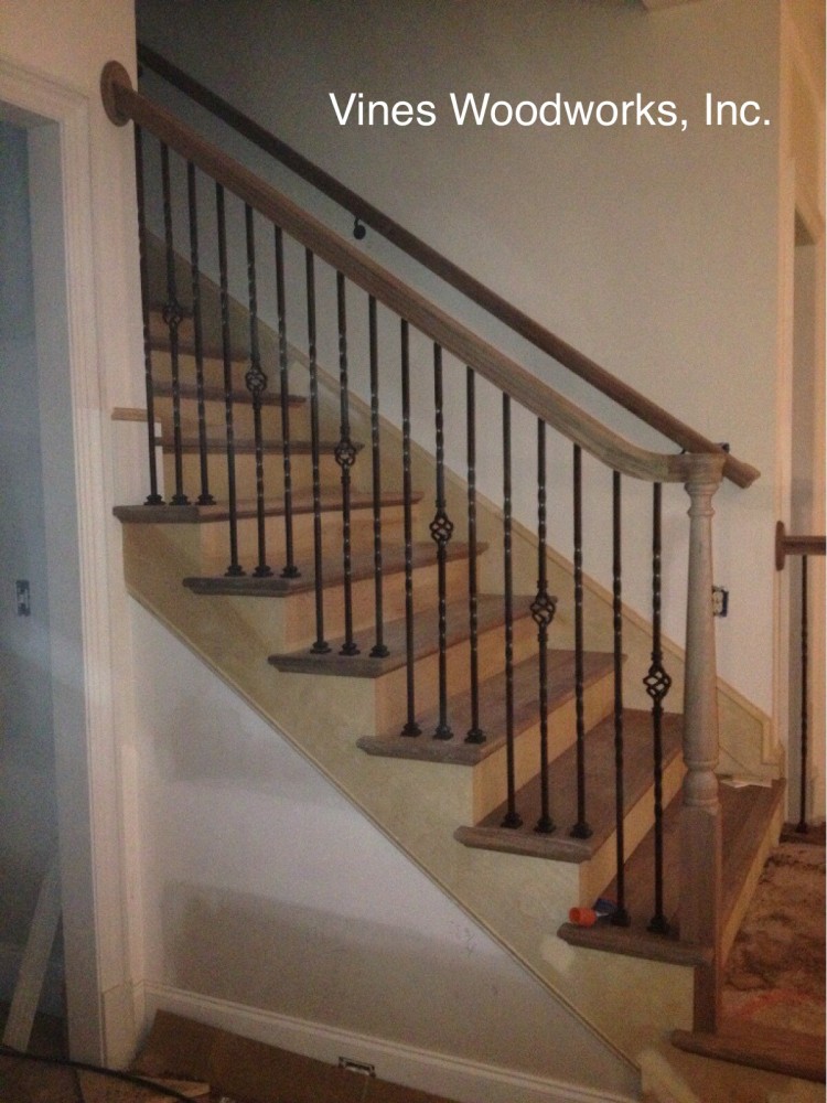 Photo By Vines Woodworks, Inc.. Custom Stairs